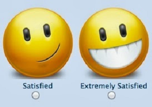 Graphics - Ratings - Satisfaction Emoticons - 4 to 5 Score